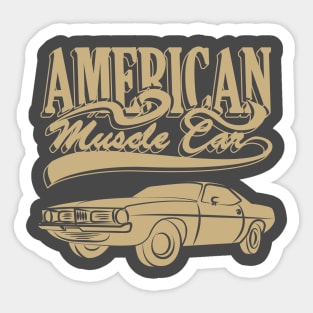 American muscle car Sticker